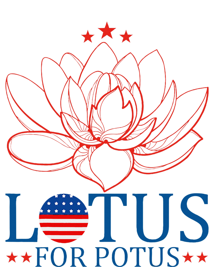 Kamala Harris 2024 Lotus For Potus President Trend Election Microfiber Hand Towel