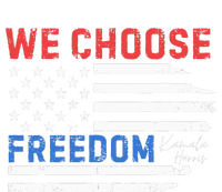 We Choose Freedom Kamala Harris Funny Comma La America Flag PosiCharge RacerMesh Polo