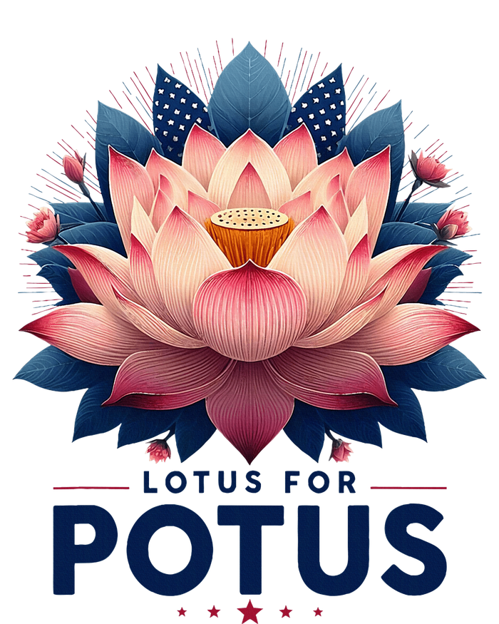 Kamala Harris 2024 Lotus For Potus Trending President T-Shirt