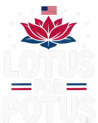 Lotus For Potus Cute Flower American Flag Kamala Harris 2024 T-Shirt