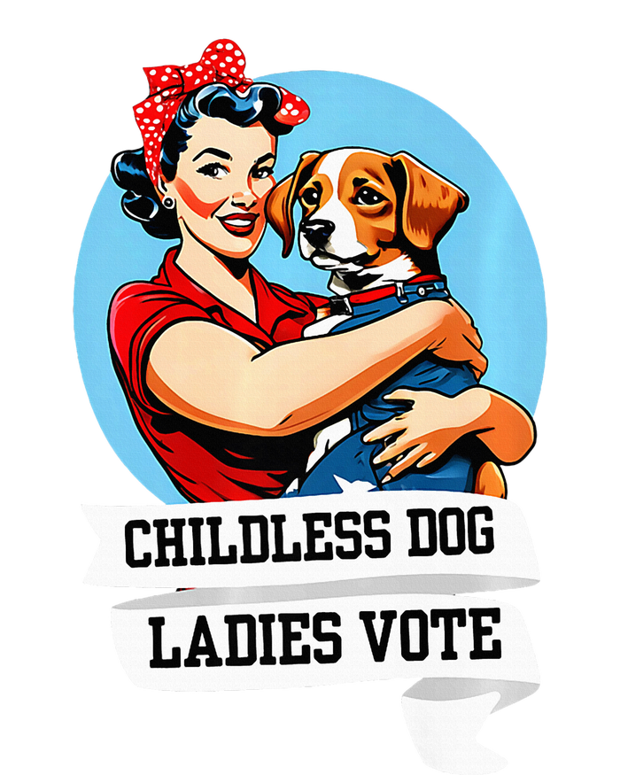 Childless Dog Ladies Vote Kamala Liberal Feminist Dog Lady USA-Made Snowflake Beanie