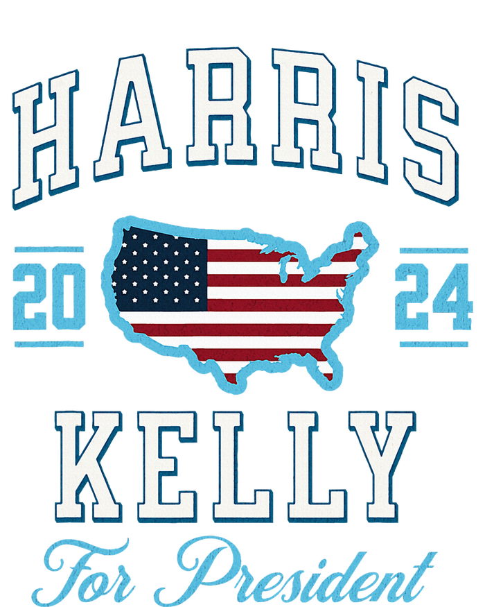 Harris Kelly 2024 Usa Flag Presidential Election T-Shirt