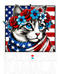 Cat Ladies For Kamala Funny Cat 2024 President Kamalaharris Flexfit Unipanel Trucker Cap