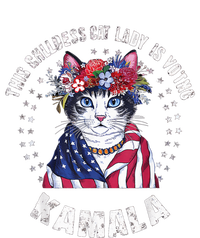 This Childless Cat Lady Ladies Is Voting Kamala 2024 Voting Kamala Election 2024 Women's Crop Top Tee