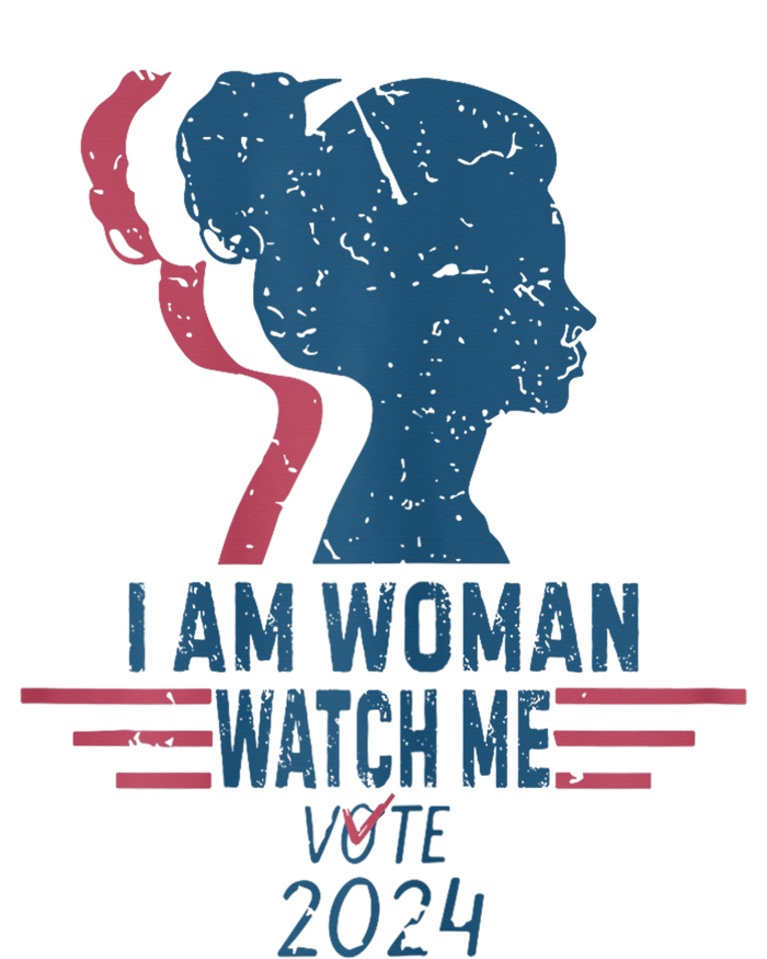 Vintage Retro I Am Woman Watch Me Vote For President Kamalaharris Garment-Dyed Heavyweight T-Shirt