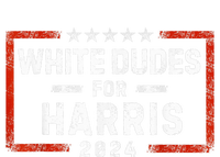 White Dudes For Harris Support President Kamala Usa Flag Kamalaharris T-Shirt