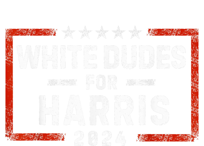 White Dudes For Harris Support President Kamala Usa Flag Kamalaharris T-Shirt