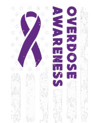 Overdose Awareness Flag Purple Ribbon Addiction Recovery Toddler T-Shirt