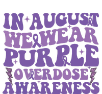 Overdose Awareness In August We Wear Purple Women Kids Long Sleeve Shirt