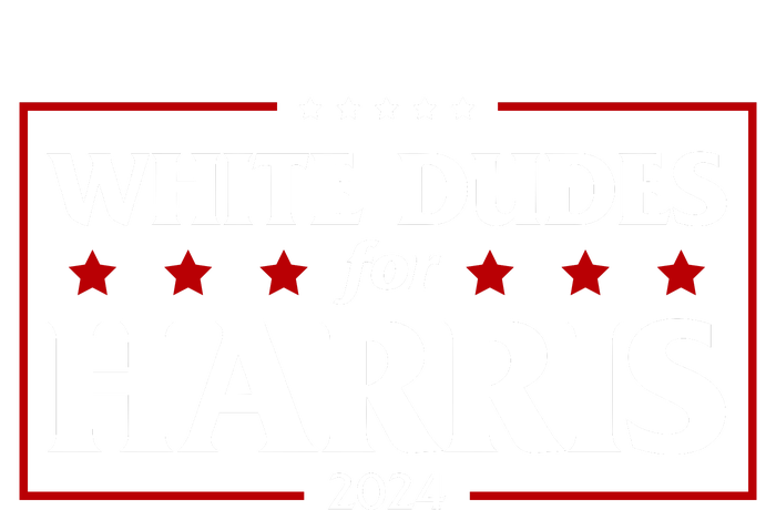 White Dudes For Harris 2024 7-Panel Snapback Hat