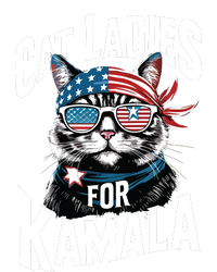 Cat Ladies For Kamala 2024 President Kamalaharris Womens Cotton Relaxed Long Sleeve T-Shirt