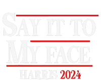 Funny Say It To My Face Kamala Harris 2024 Hooded Wearable Blanket