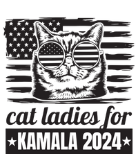 Kamala Harris 2024 Cat Lady Voting Cats Feminine Funny Women T-Shirt