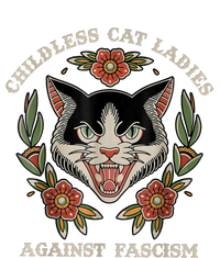 Childless Cat Ladies Against Fascism Flowers T-Shirt