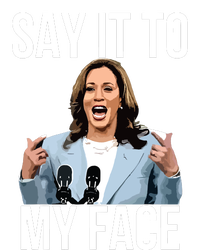 Say It To My Face Funny Kamalaharris Challenges Trump T-Shirt