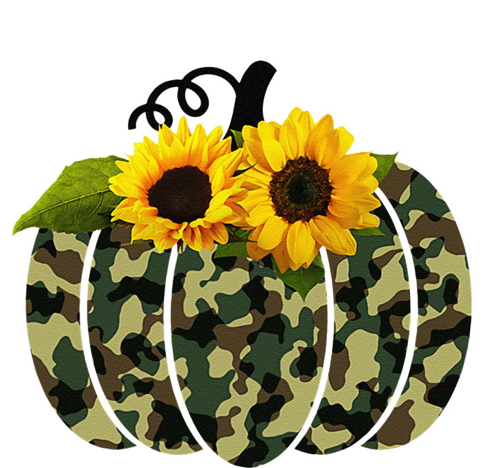 Camouflage And Sunflower Pumpkin Fall Autumn Thanksgiving Tall Long Sleeve T-Shirt