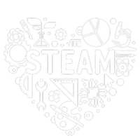 Steam Heart Shape Back To School Stem Teacher Science Fan T-Shirt