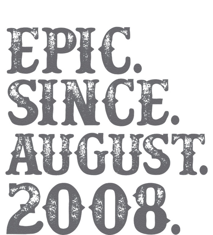 Vintage Epic Since August 2008 Birth Year Legendary Gifts T-Shirt