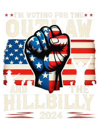 IM Voting For The Outlaw And The Hillbilly 2024 Us Flag Long Sleeve Shirt