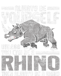 Always Be Yourself Unless Rhinoceros Zoology Rhino Lover Women's Knotted Racerback Tank