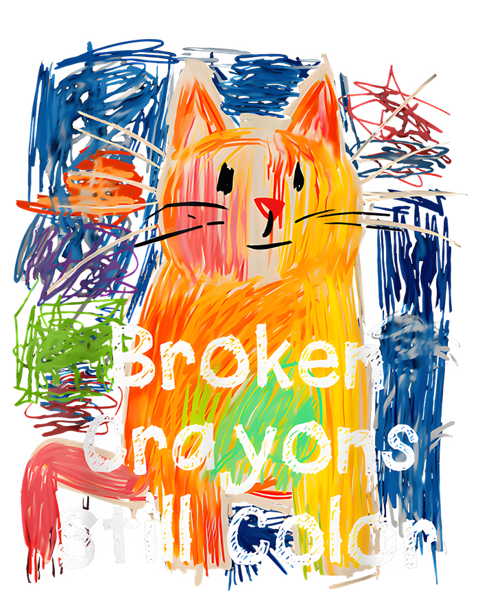 Broken Crayons Still Color Cat Teacher Women's Flannel Pajama Set