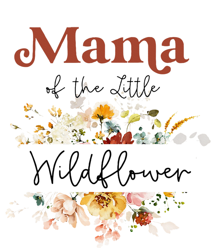 Mama Of The Little Wildflower Birthday Party Baby Shower T-Shirt