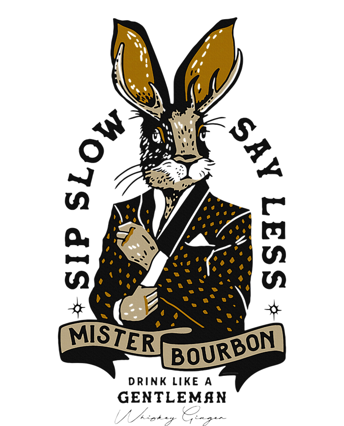 Mister Bourbon Jackalope Drink Like A Gentleman Sip Slow Kids Sweatshirt