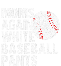 Moms Against White Baseball Pants Funny Baseball Mom Sustainable Knit Beanie