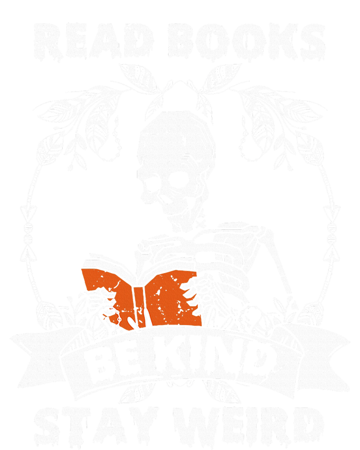 Read Books Be Kind Stay Weird Skeleton Reading Book Lover Flexfit Unipanel Trucker Cap