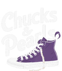 Wo Kamala Harris Chucks And Pearls 2024 Vice President Vneck T-Shirt