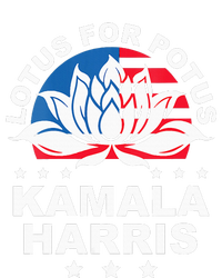 Wo Lotus For Potus Kamala Harris 2024 For President Elections Women's Tri-Blend 3/4-Sleeve Raglan Shirt