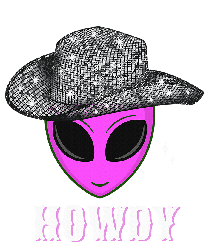 Cool Cowboy Hat Alien Howdy Space Western Disco Theme T-Shirt