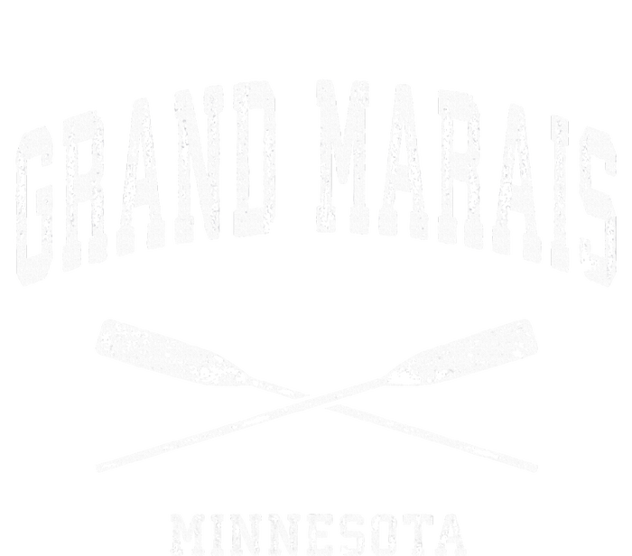 Grand Marais Minnesota Vintage Nautical Crossed Oars Performance Long Sleeve Polo