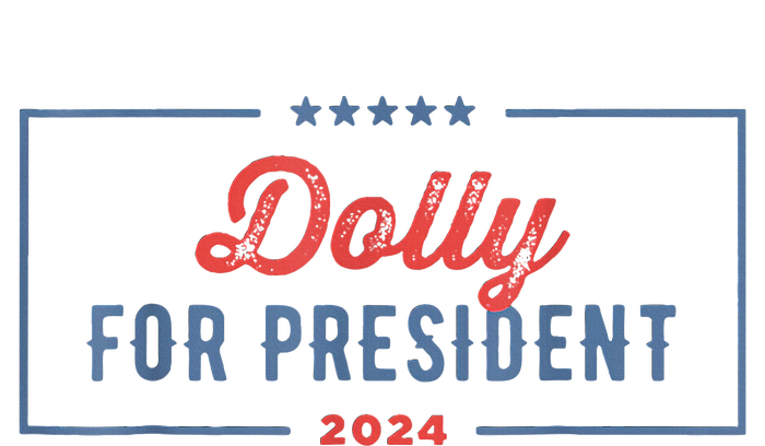 Dolly For President 2024 Retro T-Shirt