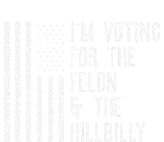 IM Voting For The Felon & The Hillbilly 2024 Pro Trump Meme Gift Women's Long Sleeve Flannel Pajama Set 