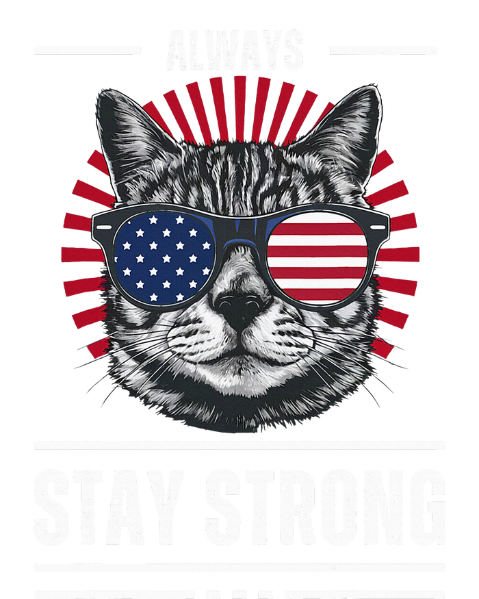 Funny Cat 2024 For President Election Always Stay Strong T-Shirt