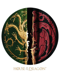 H.O.U.S.E Of The Dragon Green Vs Black H.O.U.S.E Targaryen Emblem Tote Bag