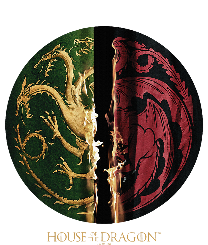 H.O.U.S.E Of The Dragon Green Vs Black H.O.U.S.E Targaryen Emblem Tote Bag