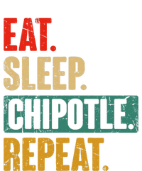 Eat Sleep Chipotle Repeat Funny Vintage Chipotle Lover Women's Long Sleeve Flannel Pajama Set 