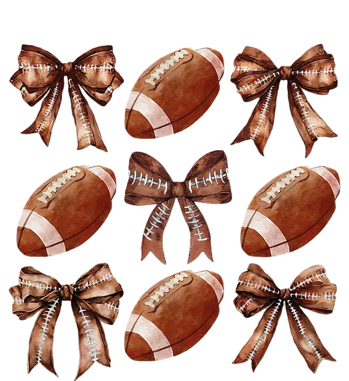 Cheer Coquette Football Bow Football For Women Girl Gift T-Shirt