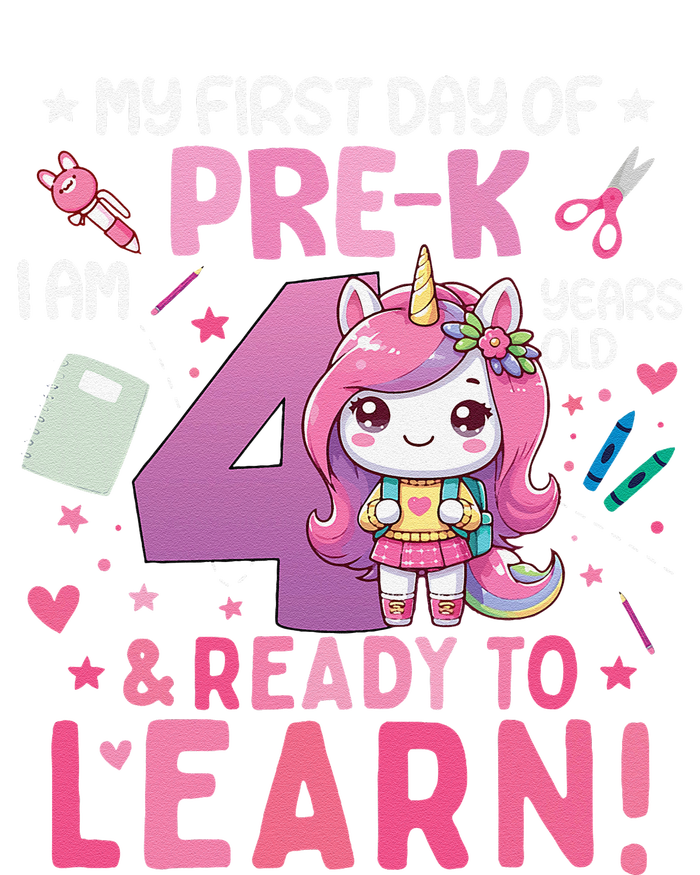 My First Day Of Prek IM 4 Years Old And Ready To Learn Gift T-Shirt