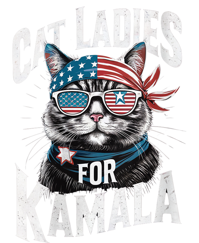 Cat Ladies For Kamala 2024 President Kamala Harris Full-Length Apron With Pockets