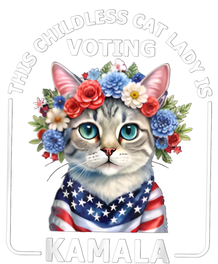 This Childless Cat Lady Ladies Is Voting Kamala Election 24 T-Shirt