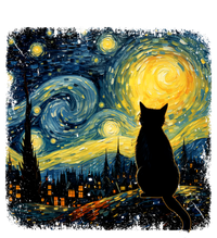 Cat Starry Night Van Gogh Cat For Cat Lover Cat Mom Cat Dad Women's T-Shirt