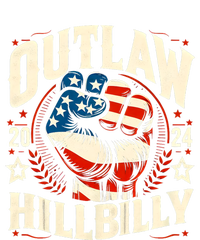 Vintage Retro Us Flag Outlaw Hillbilly 2024 Trump Vance 2024 Womens Cotton Relaxed Long Sleeve T-Shirt