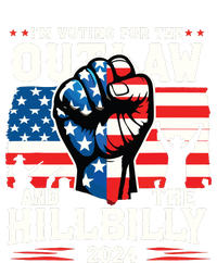 Im Voting For The Outlaw And The Hillbilly 2024 Us Flag Tie-Dye Long Sleeve Shirt