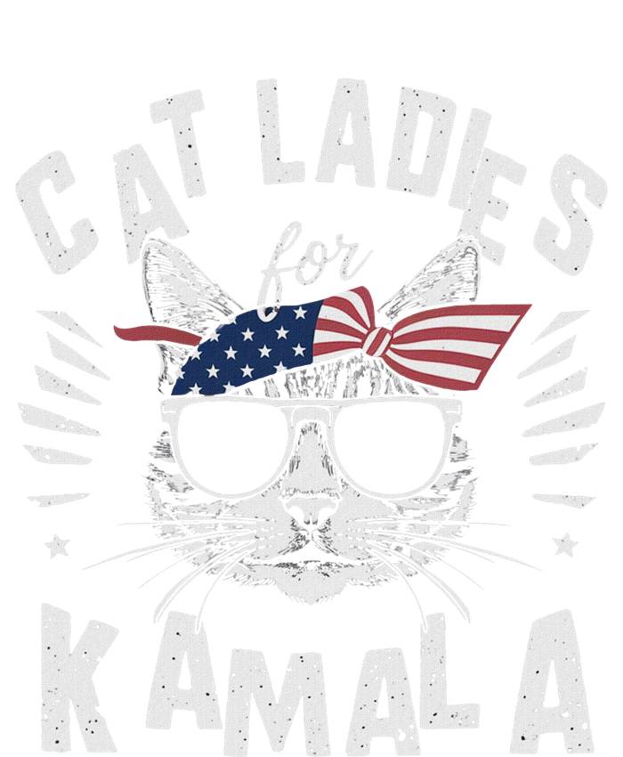 Cat Ladies For Kamala Harrison 2024 T-Shirt