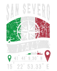 San Severo Italy Flag Italia Gps Coordinates Of San Severo Kids Long Sleeve Shirt