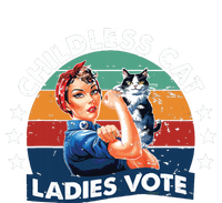 Childless Cat Ladies Vote Rosie The Riveter Vintage Funny Softstyle Adult Sport Polo