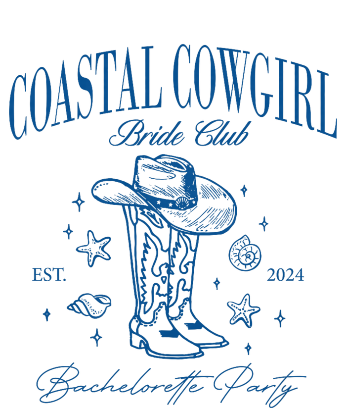 Coastal Cowgirl Bride Club Beach Bachelorette Party 2024 Womens Cotton Relaxed Long Sleeve T-Shirt